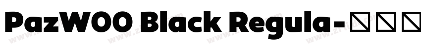 PazW00 Black Regula字体转换